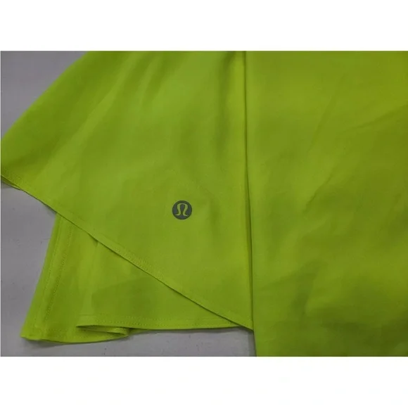 Lululemon Court Rival Perforated High Rise Skirt Long Highlighter Yellow… - Picture 3 of 10